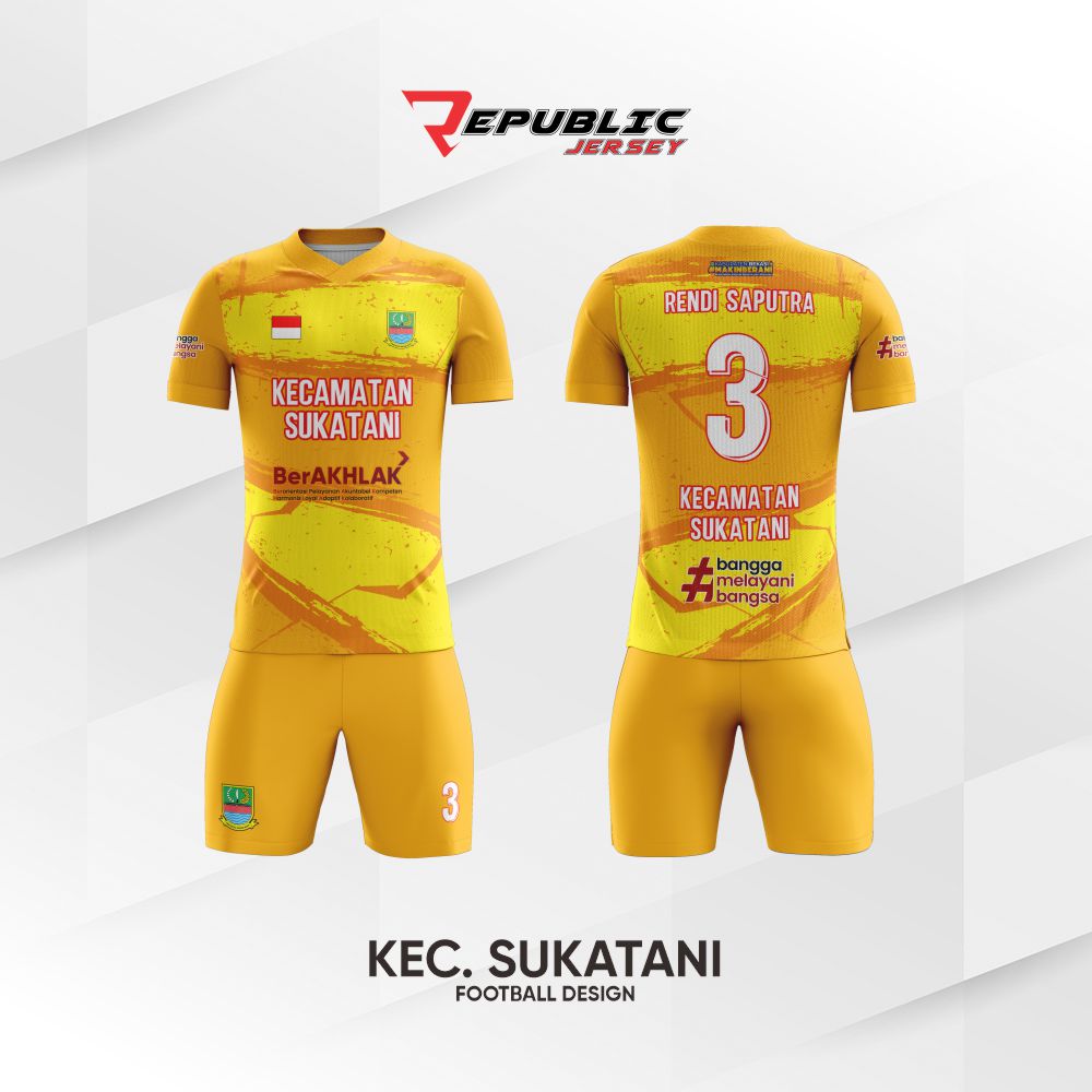Vendor Jasa konveksi Tempat Bikin Kostum Baju Kaos Jersey Bola Jersey Futsal Printing Custom Bekasi Jakarta